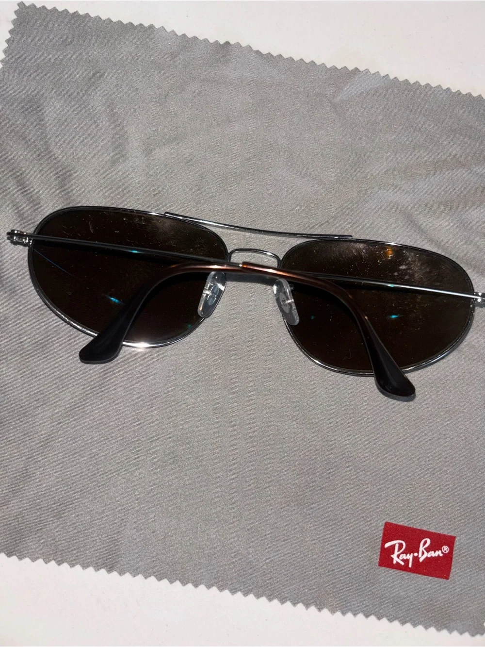 Ray-Ban Aviator Sunglasses in Black and Silver